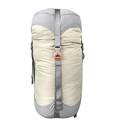 Jolmo Lander Sleeping Bag Compression Sacks Stuff Sacks Travel Storage Bag 4sizesÃ—4colors (Beige, L/20L)