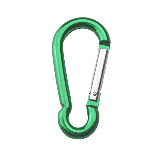 Swatom Aluminum Bottle Gourd Shaped Carabiner Clip 2/2.5/2.7/3.3 Inches Assorted Colors Spring Snap Hook Set Keyring Carabiners for Camping Traveling Hiking Keychains Outdoor(6Pack)