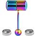 Vibrating Tongue Ring Stainless Steel Body Piercing With 2 Batteries Multicolor