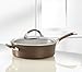 Circulon Symmetry Hard-Anodized Nonstick Sauté with Helper Handle, 5-Quart, Chocolate
