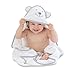 CradleMii Baby Bath Hooded Towel & 2 Washcloth Set | 100% Organic Premium Bamboo Fiber | Antibacterial Hypoallergenic Absorbent Soft & Warm | for Boy Girl Newborn Infant & Toddler | Baby Shower Gift