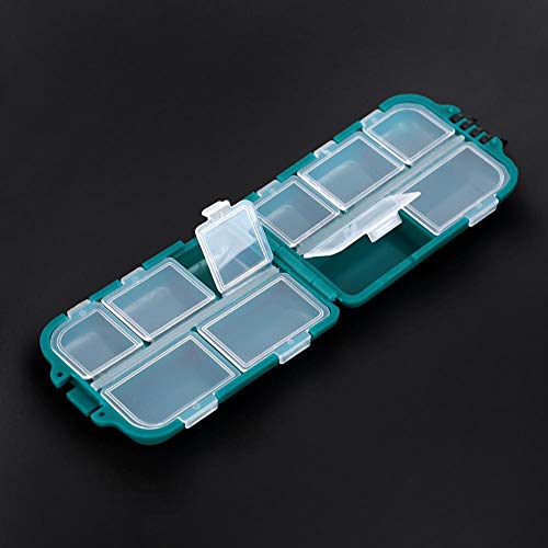 10 Slots Lure Box Fishing Terminal Tackle Bits Lure Aufbewahrungsbox für Angelköder und Tackle – Bild 8