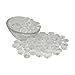Artisan Supply Clear Glass Gems 1 Lbs. — FILLS 1 1/4 Cups Vol. —Non-Toxic Lead Free Vase Filler, Table Scatter, Aquarium Fillers — Beautiful, Smooth, Fun, Vibrant Colors Crafted in the USA