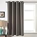 AMAZLINEN Sleep Well Blackout Curtains Toxic Free Energy Smart Thermal Insulated,52 W X 63 L Inch,Grommet Top,Set of 2 Panels with Bonus Tie Back(Grey)