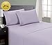 HC COLLECTION 1800 Series Microfiber Sheet & Pillow Case Set(King, Lavender)