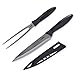 Zyliss Carving Knife & Fork Set - 2Pc, Black
