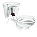 Fluidmaster 507A 2-Inch Universal Toilet Flush Valve And Flapper Replacement
