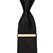 Men Tie Bar Clip Silver, Black, Gold Wedding Business,Pack of 3 in Gift Box