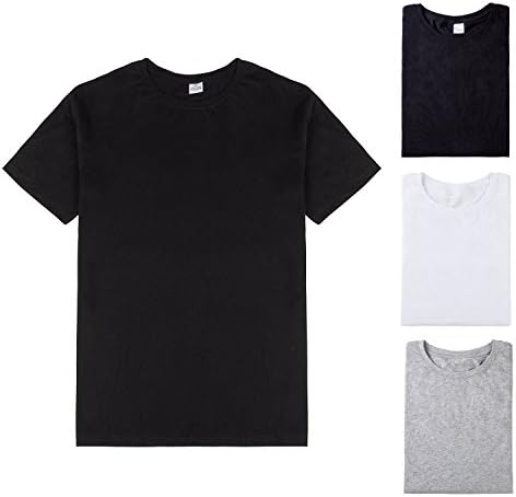 AXYOFSP Men's ComfortSoft T-Shirt 100% Cotton Short Sleeve Polo