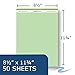ROARING SPRING Enviroshades Recycled Colored Legal Pads, Green, 3 Pack, 8.5