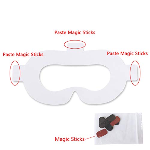 AMVR VR Face Cover Pad Non-woven Fabric Disposable Hygiene Mask Sponge Mat with Magic Sticks for Oculus Go (50 pcs) - Thumbnail 2