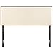 Modway Region Linen Fabric Upholstered Queen Headboard in Ivory with Nailhead Trim