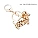 GOOTRADES Set of 3 Bling Dog Dachshund Keychain, Rhinestone Weiner Dog Key Chain Handbag Pendant Car Decor Key Ring