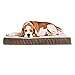 Milliard Quilted Padded Orthopedic Dog Bed, Egg Crate Foam with Plush Pillow Top Washable Cover (47 inches x 29 inhes x 4 inches)