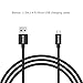 Inateck AL2011B-US 33W 2-Port USB Car Charger with Built in Lightning Cable for iPhone, iPad, Samsung Galaxy S6 + 4 feet Micro USB Charging Cable - Black