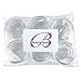 (Quantity: 6 Pieces) Beauticom 15G/15ML (0.5oz) Round Clear Jars with Screw Cap Lid for Acrylic Powder, Rhinestones, Charms and Other Nail Accessories
