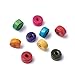 Craftdady 200Pcs Natural Flat Round Wood Spacer Beads 6x3mm Mixed Colors Wooden Loose Beads for Jewelry Making Hole: 2mm
