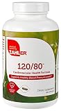 Zahler 120/80, Advanced Blood Pressure Support Supplement, Contains Hawthorn Berry and much more for Hypertension and Cardiovascular Control, Certified Kosher, 180 Capsules