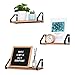 Homemaxs Floating Shelves Wall Mounted Set of 3, Natural Rustic Solid Wood Wall Shelves with 3 Display Modes for Bathroom, Bedroom, Kitchen, Living Room primary