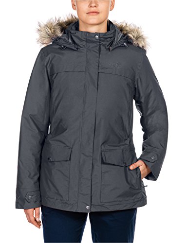 Jack Wolfskin Women's Rocky Shore Jacket, Ebony, Medium Jack Wolfskin Women's Rocky Shore Jacket, Ebony, Medium