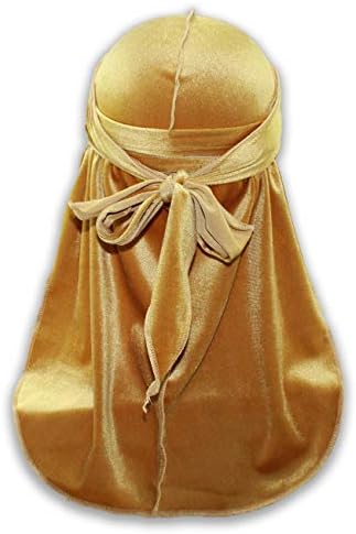 Velvet Premium Durag 360, 540, 720 Waves Extra Long Straps for Men Women Du-RAG