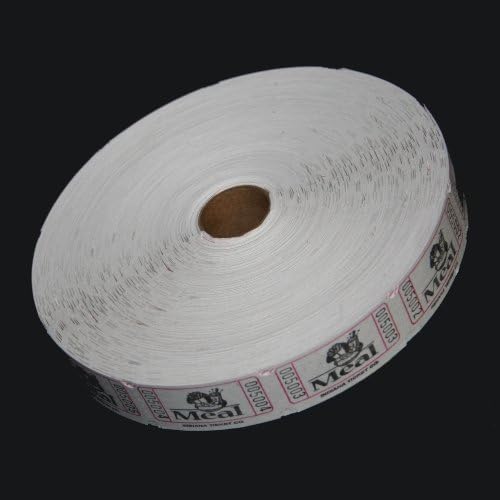 White Meal Ticket Roll | Roll of 2000