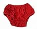 Petitebella Plain Color Cotton Toddler Baby Bloomer 6-24m (Red, One Size)