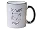 novelty coffee mug-I do what I want, cat face - 11 OZ ceramic mug - Best funny mug and inspirational gift -by Mecai