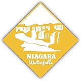 Zirni Niagara Waterfalls Travel Sticker Decal Design 5" X 5"