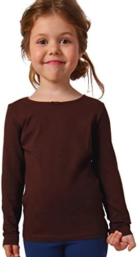Petite Amelia Little Girls Long Sleeve Bow Top