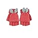 AYUBOOM Baby Boys Girls Gloves,Kids Winter Gloves, Warm Mittens With Mitten Cover (rose red)