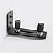 ZEKOO Barn Door Floor Guide,Flush Design Bottom Flat Floor Guide,Adjustable Wall Mount Stay Roller Black Barn Door Stopper for Pocket Closet Barn Doors