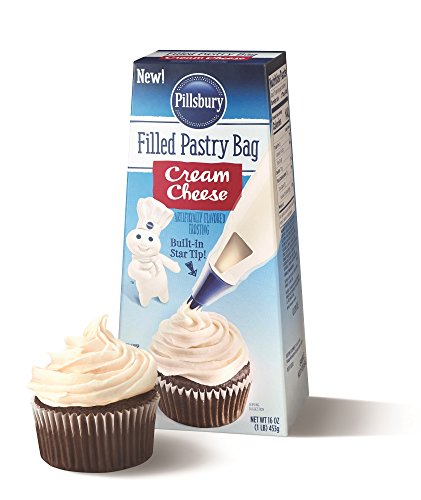 Pillsbury Pastry Bag Frosting, Cream Cheese, 16 Ounce (Pack of 6)
