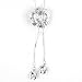 Gexo Tassel Long Chain Sweater Necklace for Women Rhinestone Rose Shape Pendant Necklace Fashion Jewelry Tassel Necklace