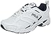 Fila Men's Capture Running Shoe,White/Peacoat/Metallic Silver,8.5 4E US