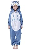 Newcosplay Children Unisex Pajamas Kids Animal Costume Cosplay Sleeping Wear (115, Owl)