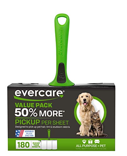 image for Evercare Pet Extreme Stick Plus Lint Roller Combo Pack, 180 Sheets (61