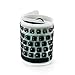 CHINFAI External Keyboard for Laptop Silicone Roll Up Folding Travel Portable Wired USB Keyboard for Tablet Computer PC (Black)