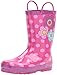 Western Chief Unisex-Child Kids Girls' Waterproof Easy-On Printed Rain Boot
