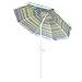 Snail 6 ft Outdoor Tilting Beach Umbrella Sun Shade for Fishing Sports Camping, Silver Coating Inside UV Protection, Aluminum Pole & Fiberglass Ribs, Carry Bag Included