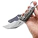MASALONG Ghostly Claw Outdoor Camping Tactical Karambit Martial Claws Knife M121 (White)