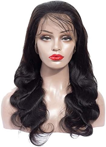 Healthair Body Wave 360 Lace Frontal Wigs 150% Density Human Hair Wigs with Baby Hair for Black Women 360 Lace Front Wigs Human Hair (Natural Color, 16inch)