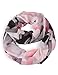 MissShorthair Women's Light Weight Colorful Painting Plaid Tartan Infinity Scarf(Pink and Black)