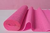 Luna Bazaar Premium Heavy Italian Crepe Paper Roll (20 Inches x 8 Feet, Bubblegum Pink) - For DIY Projects, Table Runners, and Gift Wrapping