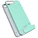 CoverON [SecureCard Series Fit iPhone 8 Plus Case with 1 Card Holder, iPhone 7 Plus Case, Protective Hybrid Cover with Card Slot and Kickstand Case for Apple iPhone 8 Plus/iPhone 7 Plus - Teal Mint