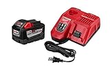 Milwaukee 48-59-1890 M18 REDLITHIUM HIGH DEMAND 9.0 Ah Starter Kit-48-11-1890 M18 9.0 Ah + 48-59-1808 M18 Battery Rapid Charger Starter Kit