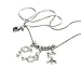 Boutique Academia Serotonin Dopamine and Acetylcholine Neurotransmitter Brain Molecule Necklace - Science Jewelry