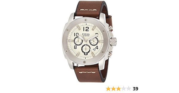 Beige Dial Leather Band Watch FS4929 