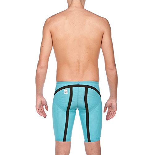 arena Men's Powerskin Carbon Flex Vx Jammer Racing Swimsuit, Turquoise/Black, 26