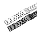 Hstrap Heavy Solid Stainless Steel Watch Band 22mm 24mm 26mm Black Silver Brushed Watch Bands Double Locking Clasp Strap for Men